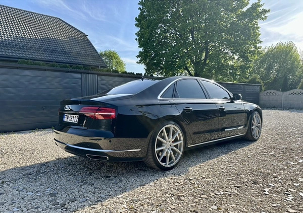 Audi A8 cena 130000 przebieg: 222400, rok produkcji 2013 z Okonek małe 466